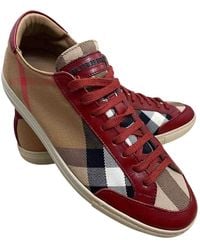 Burberry Cloth Trainers - Natural