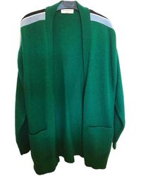Sandro Wolle Cardigan - Grün