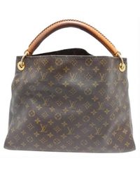 Louis Vuitton Artsy Leder Shopper - Braun
