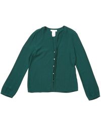 Chloé Top in seta verde \N