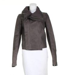 Rick Owens Giacche in pelle marrone