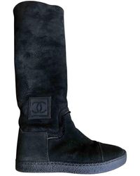 Chanel Stivali con pelo - Nero