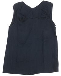 Marni Top \N en Soie Marine - Bleu