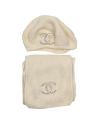 Chanel Kaschmir Strickmütze - Natur