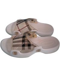 Burberry Beige Plastic Sandals - Natural