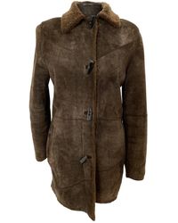 Burberry Shearling Coat - Brown