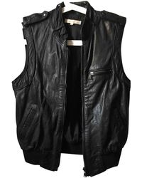 Sandro Black Leather Jacket