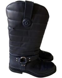 Chanel Stivali biker in Pelle - Multicolore