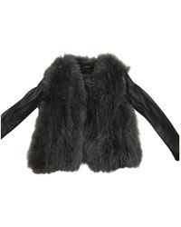 Maje Fox Coat - Multicolour