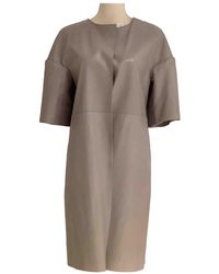 Marni Leder Kurzmäntel - Grau