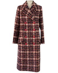 Chanel Mantel \N en Tweed Bleu - Multicolore