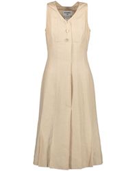 Chanel Vestito lungo in Lino - Neutro
