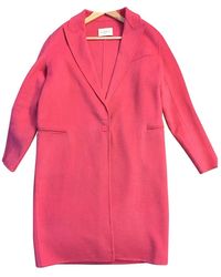 Sandro Pink Wool Coat