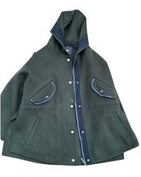 Maje Spring Summer 2019 Wool Cape - Green