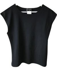Chanel Top Baumwolle Schwarz