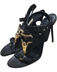 Burberry Leather Sandals - Black