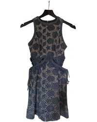 Self-Portrait Mini kleid - Blau