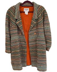 Chanel Abrigo Tweed - Multicolor