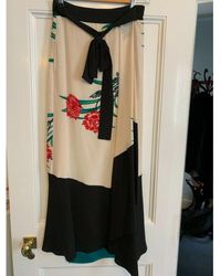 Diane von Furstenberg Seide Maxi rock - Schwarz