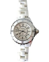 Chanel J12 Quartz Keramik Uhren - Weiß
