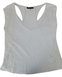 Maje White Linen Top