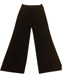 Chanel Pantaloni larghi in Lana - Nero