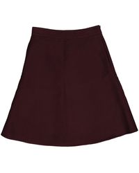 Valentino Jupe \N en Laine Bordeaux - Violet