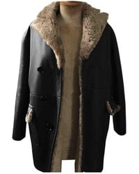 Marni Cappotto in mouton nero