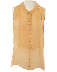 Chloé Seide Bluse - Natur