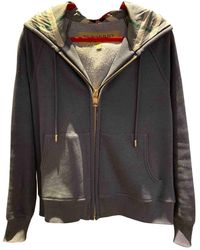 Burberry Blue Cotton Knitwear