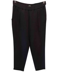Maje Blue Viscose Trousers