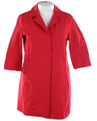 Herno Mantel en Coton Rouge