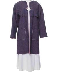 Chanel Abrigo en algodón violeta - Morado