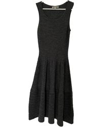 Sandro Wolle Mini kleid - Grau