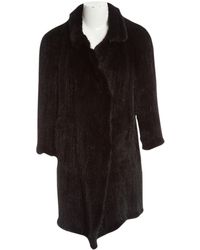 Burberry Nerz Mäntel - Schwarz