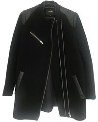 Maje Black Wool Coat