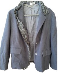 Marni Wolle Mäntel - Blau