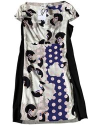 Diane von Furstenberg Seide Midi kleid - Mehrfarbig