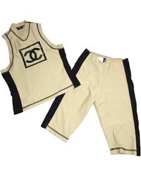 Chanel Bermudas en sintético beige - Neutro