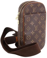 Louis Vuitton Gange Leinen Taschen - Braun