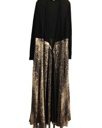 Diane von Furstenberg Seide Maxi kleid - Mettallic