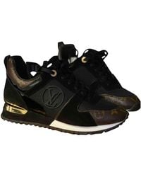 louis vuitton shoes black and gold