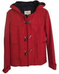 Sandro Red Wool Coats