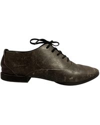 Alexander Wang Leder Schnürschuhe - Grau