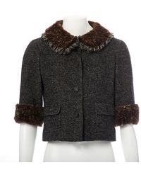 Chanel Vest \N en Laine Gris - Noir