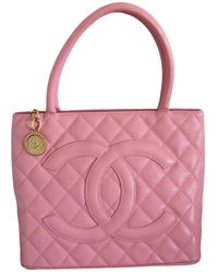 Chanel Borsa Médaillon in Pelle - Rosa