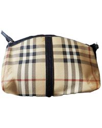 Burberry Cloth Vanity Case - Natural