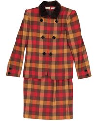 Valentino \n Multicolour Wool Jumpsuits - Red