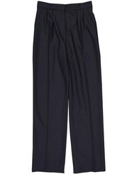 Stella McCartney Pantaloni in lana blu \N
