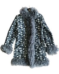 Chanel Abrigo de Cuero - Multicolor